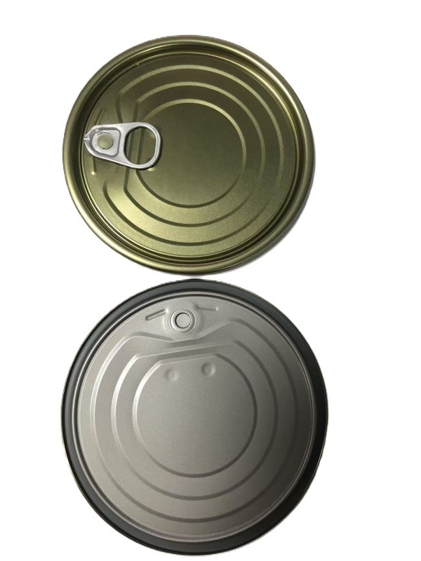 Forme ronde EOE #401 99mm Couvercle en fer blanc avec finition en aluminium or argenté ou blanc