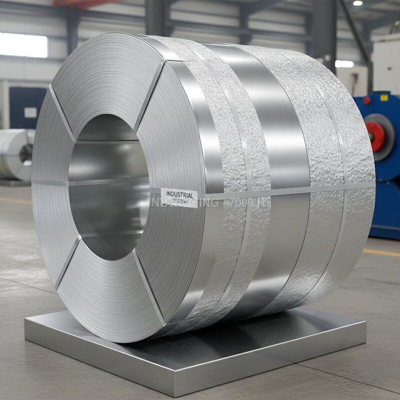 Coil de tôle mate Poids de 3 à 10 tonnes Avec finitions de surface en pierre brillante et en argent pour emballage industriel