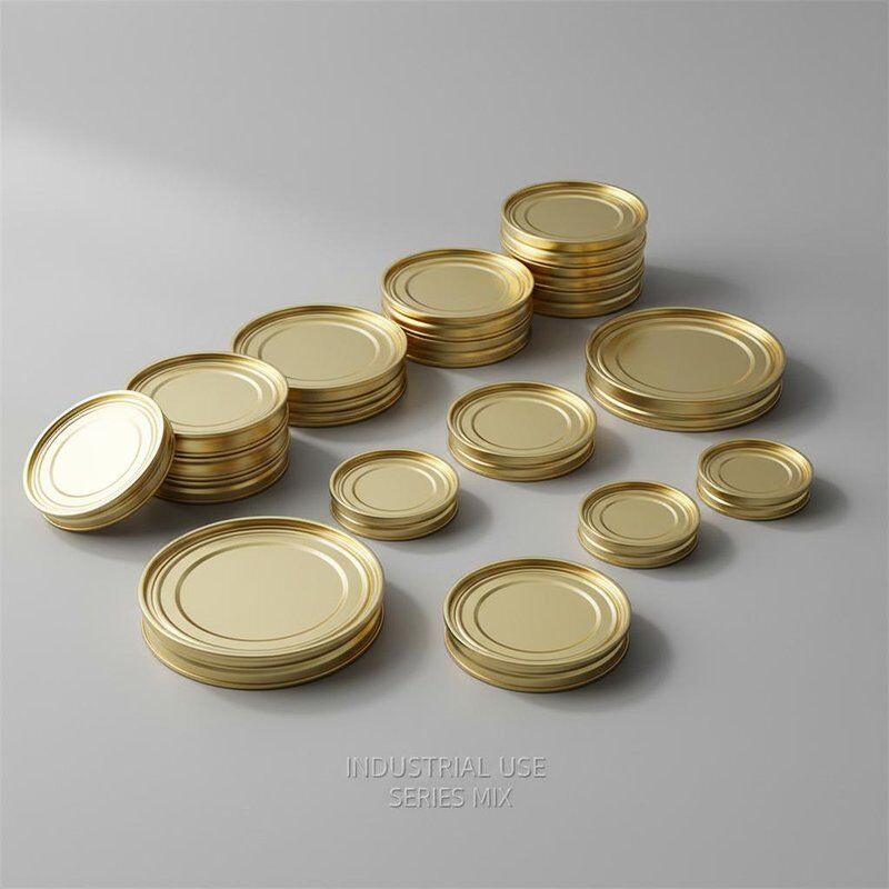 Gold Tin Coating Tin Can Lid 202 300 307 401 603 Series Metal Lid Suitable for Industrial Packaging and Container Closure