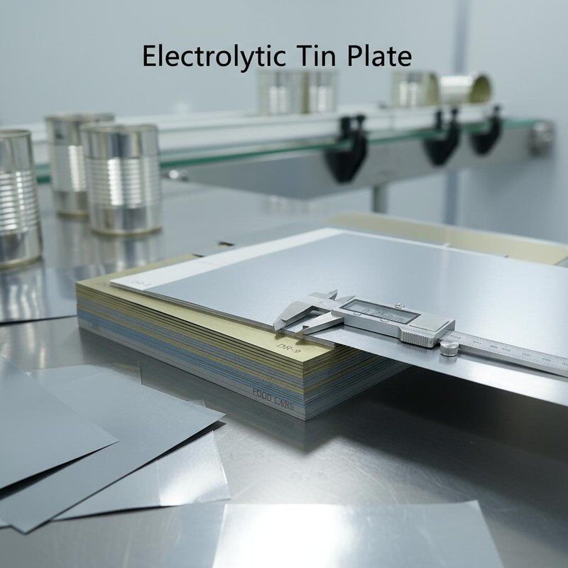 Plaque d'étain électrolytique ETP avec résistance à la corrosion DR-8 DR-9 et épaisseur de 0,15-0,5 mm pour les conserves alimentaires
